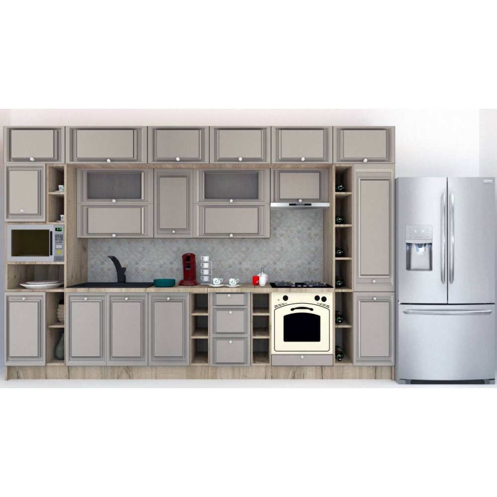 Bucatarie LEEA BEAUTY NEW 380 FRONT MDF FRESCO K002 / decor 210