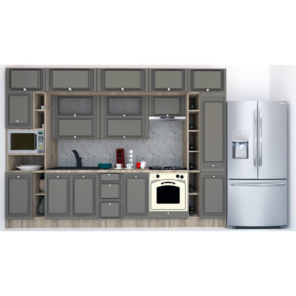 Bucatarie LEEA BEAUTY NEW 340 FRONT MDF SPARX K002 / decor 265