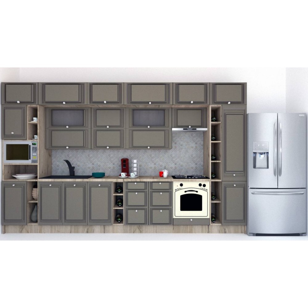 Bucatarie LEEA BEAUTY NEW 400 FRONT MDF ELBA K002 / decor 265