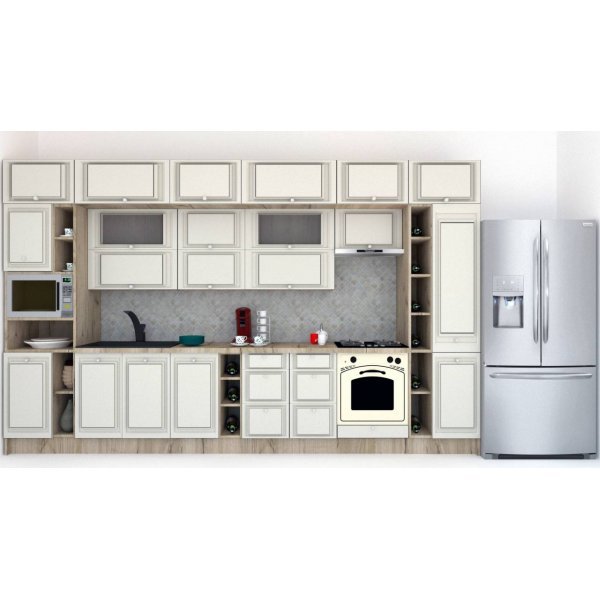 Bucatarie LEEA BEAUTY NEW 400 FRONT MDF ROSA K002 / decor 102