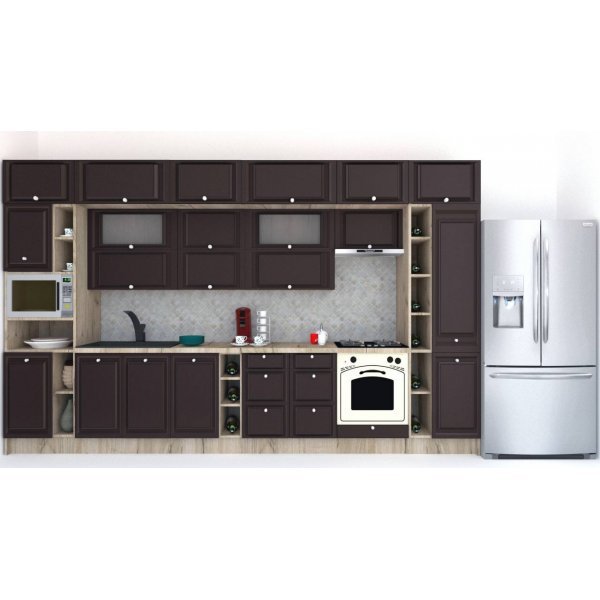 Bucatarie LEEA BEAUTY NEW 400 FRONT MDF ROSA K002 / decor 176