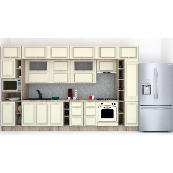 Bucatarie LEEA BEAUTY NEW 400 FRONT MDF ROSA K002 / decor 191