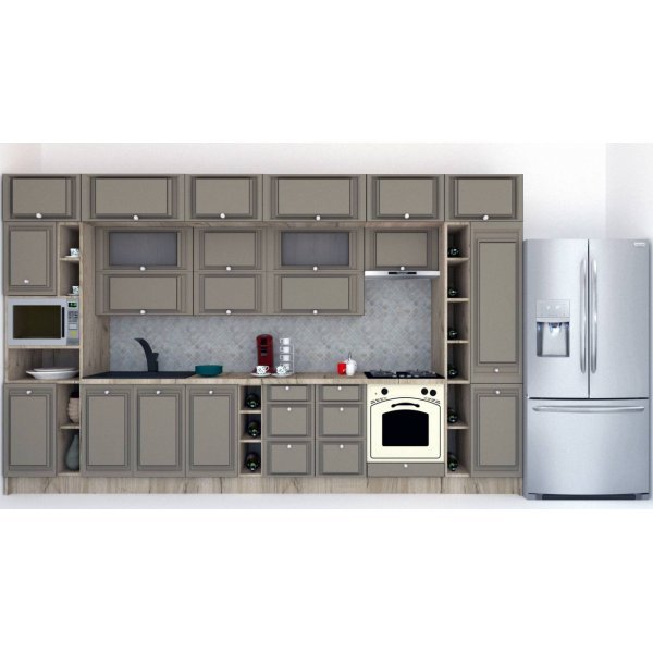 Bucatarie LEEA BEAUTY NEW 400 FRONT MDF ROSA K002 / decor 200