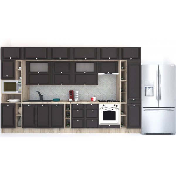 Bucatarie LEEA BEAUTY NEW 400 FRONT MDF ROSA K002 / decor 225