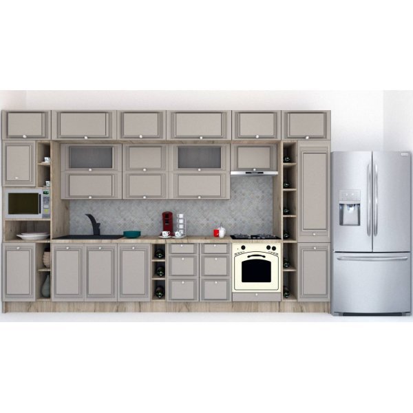 Bucatarie LEEA BEAUTY NEW 400 FRONT MDF ROSA K002 / decor 227