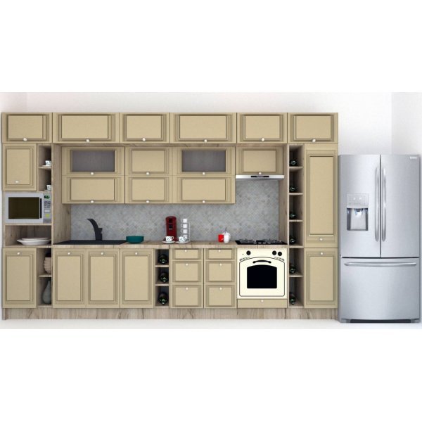 Bucatarie LEEA BEAUTY NEW 400 FRONT MDF ROSA K002 / decor 243
