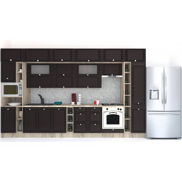 Bucatarie LEEA BEAUTY NEW 400 FRONT MDF ROSA K002 / decor 244