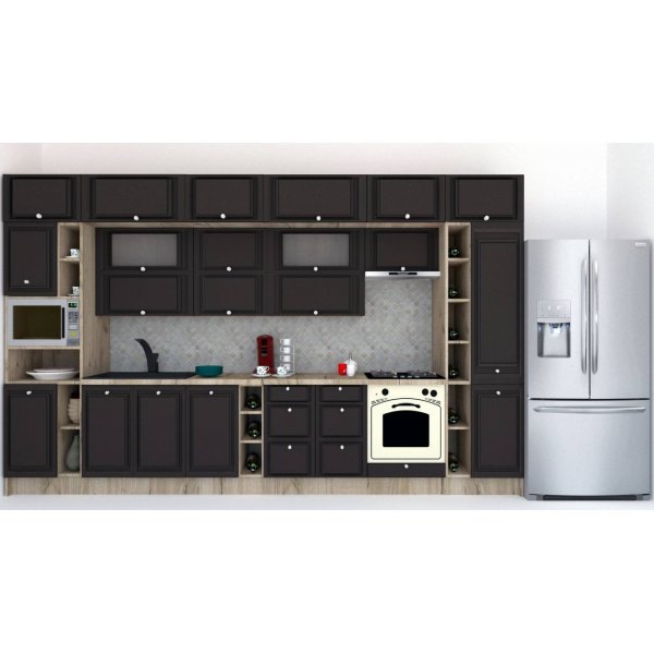 Bucatarie LEEA BEAUTY NEW 400 FRONT MDF ROSA K002 / decor 258