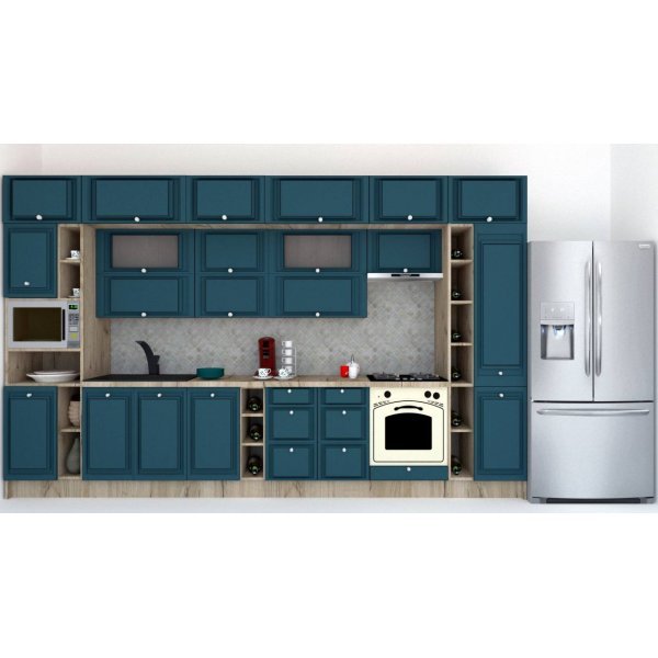 Bucatarie LEEA BEAUTY NEW 400 FRONT MDF ROSA K002 / decor 259