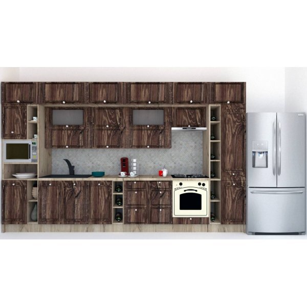 Bucatarie LEEA BEAUTY NEW 400 FRONT MDF ROSA K002 / decor 264