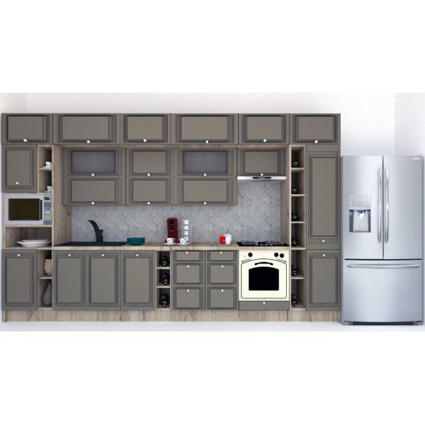 Bucatarie LEEA BEAUTY NEW 400 FRONT MDF ROSA K002 / decor 265