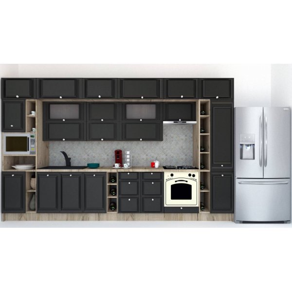 Bucatarie LEEA BEAUTY NEW 400 FRONT MDF ROSA K002 / decor 266