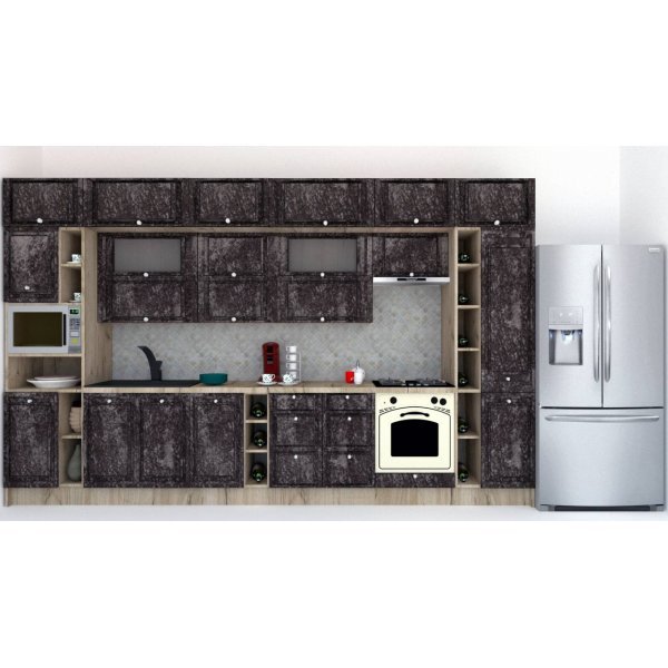 Bucatarie LEEA BEAUTY NEW 400 FRONT MDF ROSA K002 / decor 267