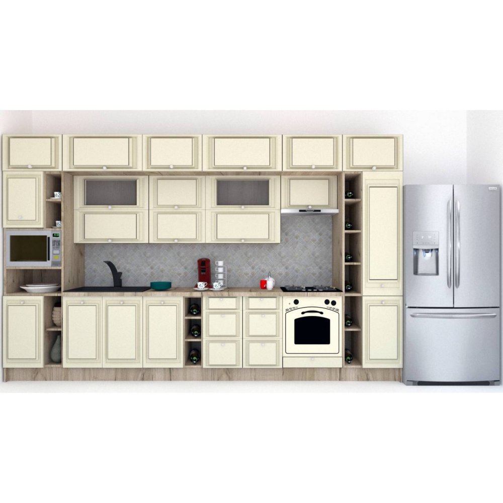Bucatarie LEEA BEAUTY NEW 400 FRONT MDF EKRAN K002 / decor 232