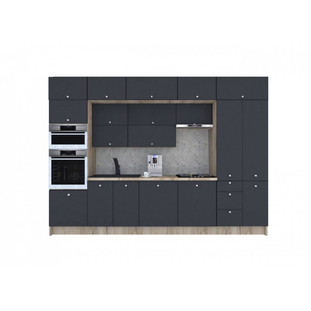 Bucatarie ZONE B 340 FRONT PAL K002 / decor 0164