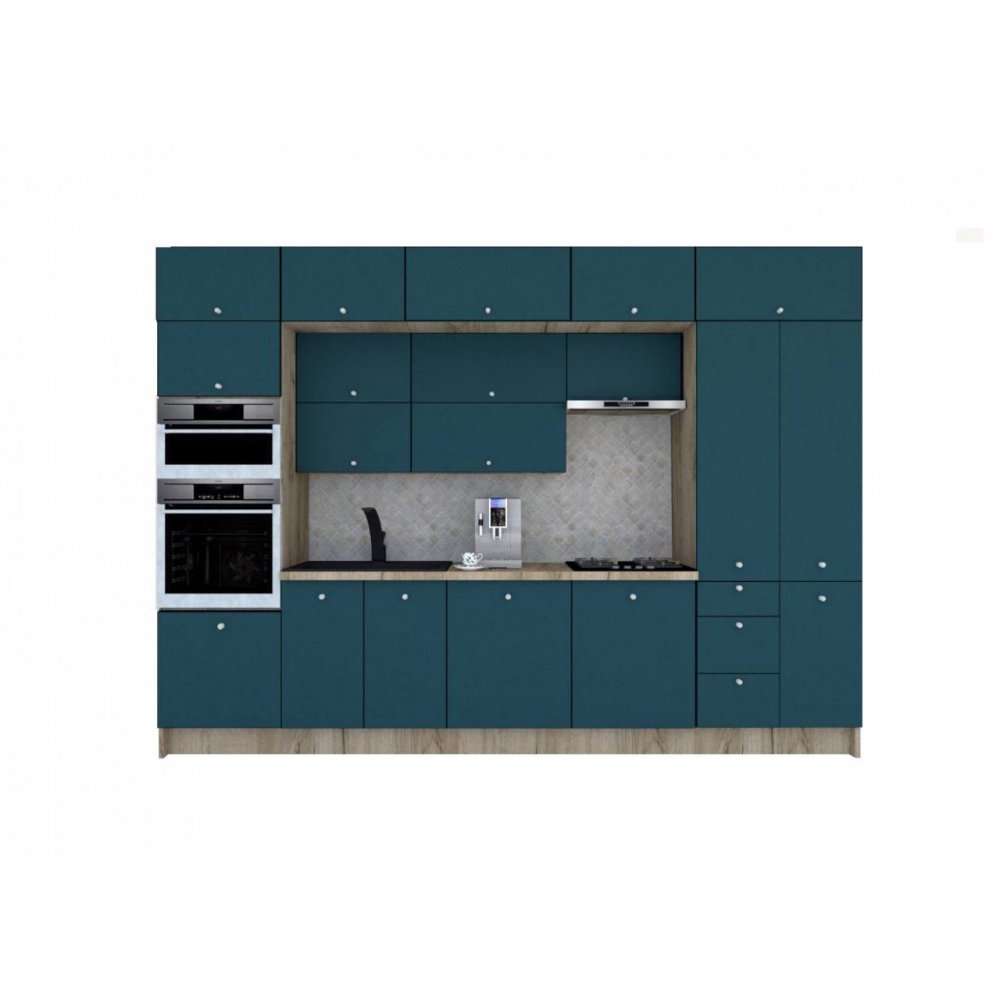 Bucatarie ZONE B 340 FRONT PAL K002 / decor 0244