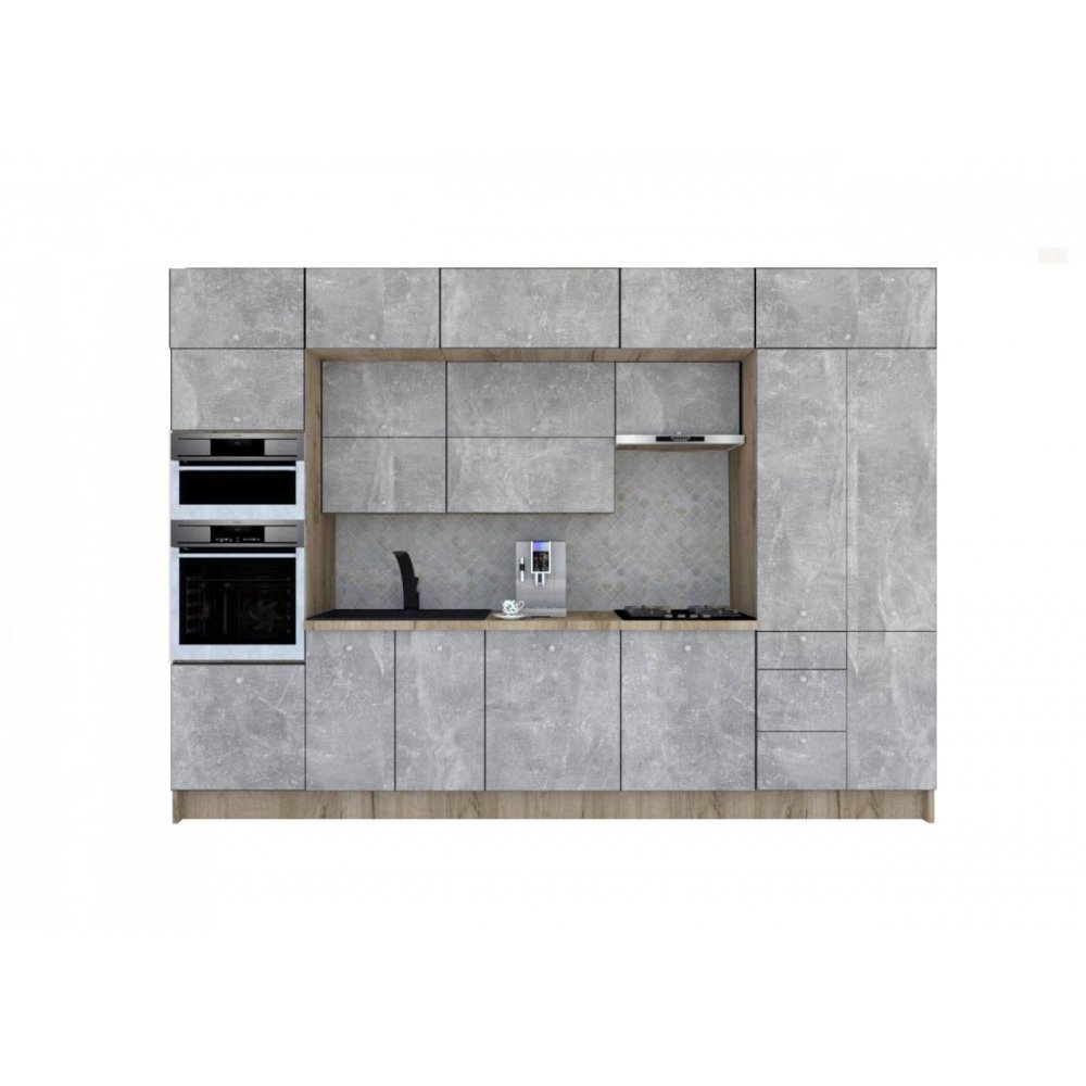 Bucatarie ZONE B 340 FRONT PAL K002 / decor 4298