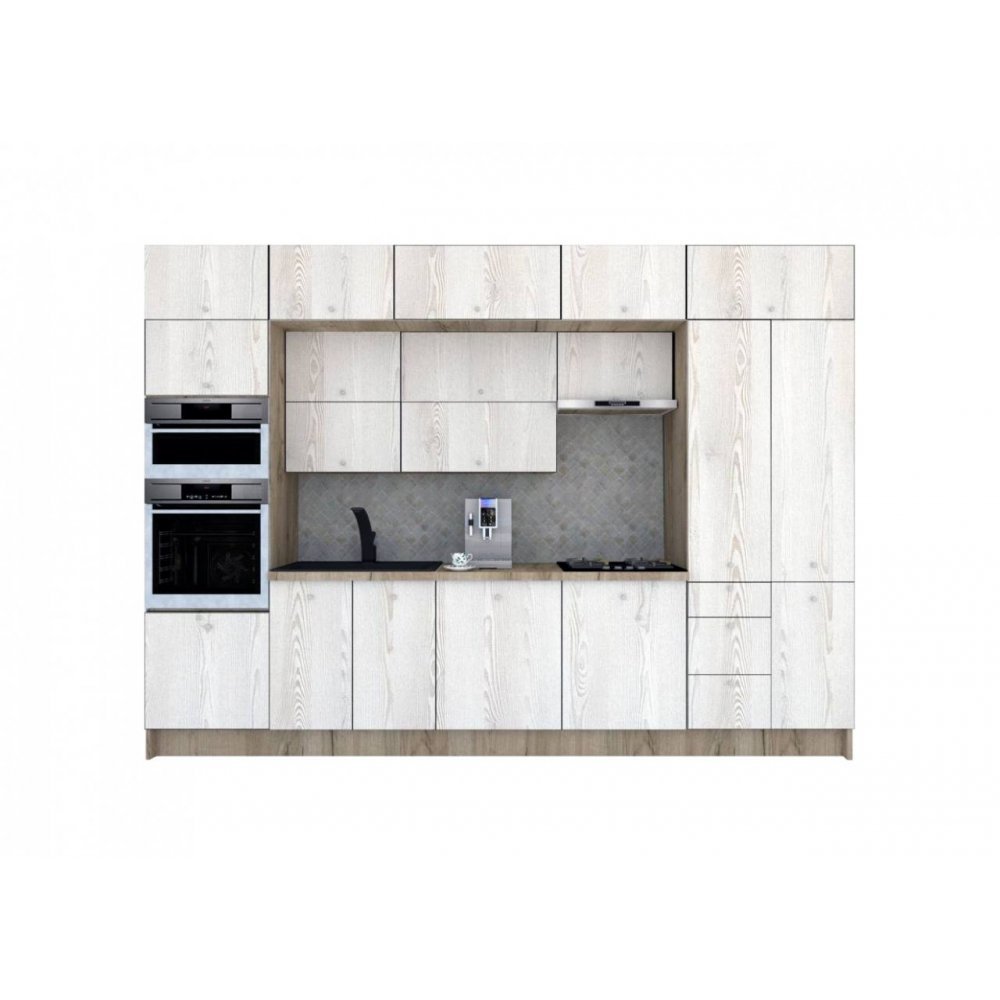 Bucatarie ZONE B 340 FRONT PAL K002 / decor K010