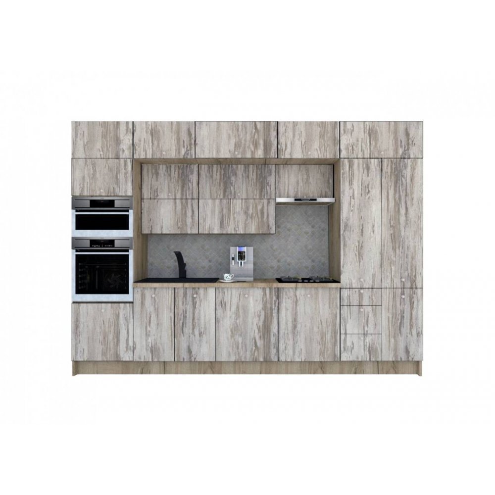Bucatarie ZONE B 340 FRONT PAL K002 / decor K084