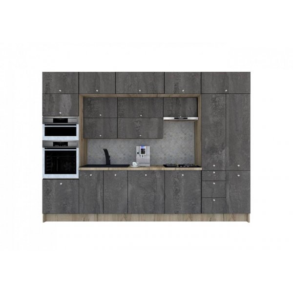 Bucatarie ZONE B 340 FRONT PAL K002 / decor K352