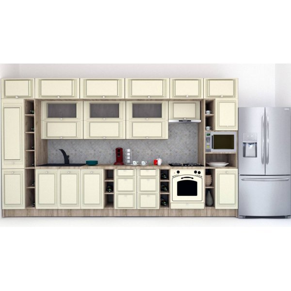 Bucatarie LEEA BEAUTY NEW 420 FRONT MDF SPARX K002 / decor 191