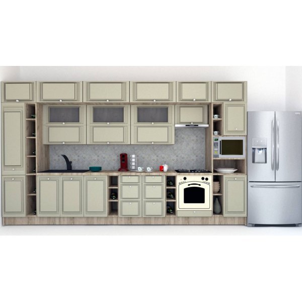 Bucatarie LEEA BEAUTY NEW 420 FRONT MDF FRESCO K002 / decor 161