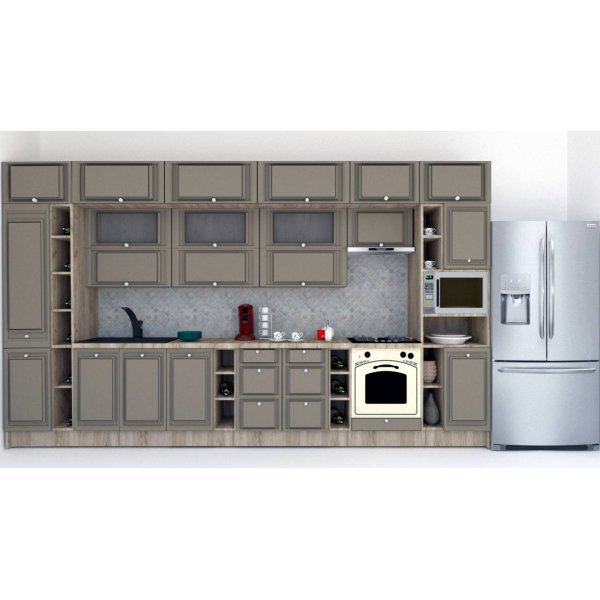Bucatarie LEEA BEAUTY NEW 420 FRONT MDF FRESCO K002 / decor 200
