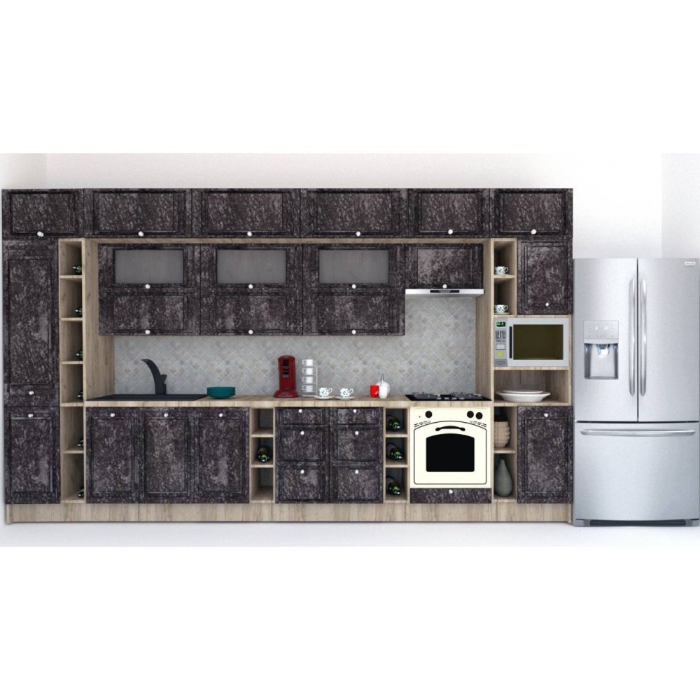 Bucatarie LEEA BEAUTY NEW 420 FRONT MDF FRESCO K002 / decor 267