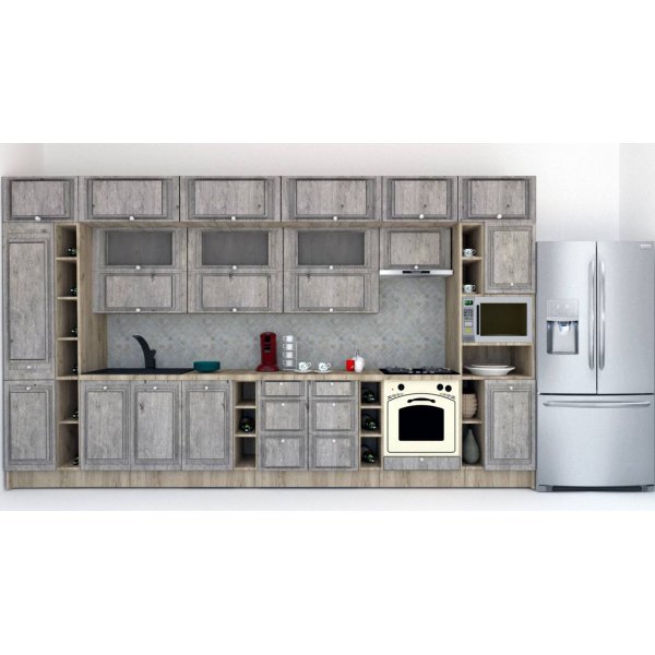 Bucatarie LEEA BEAUTY NEW 420 FRONT MDF ELBA K002 / decor 246