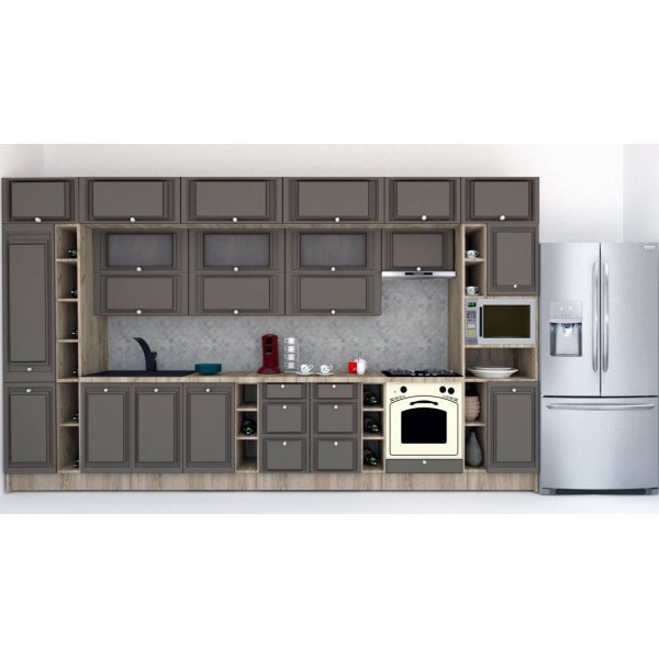 Bucatarie LEEA BEAUTY NEW 420 FRONT MDF PORTAL K002 / decor 218