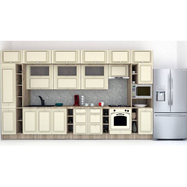 Bucatarie LEEA BEAUTY NEW 420 FRONT MDF PORTAL K002 / decor 232