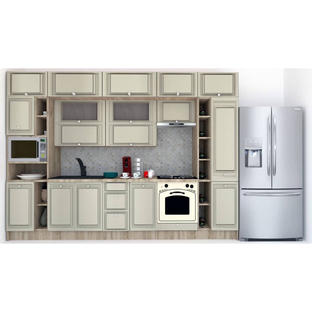Bucatarie LEEA BEAUTY NEW 340 FRONT MDF ROSA K002 / decor 161