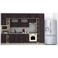 Bucatarie LEEA BEAUTY NEW 340 FRONT MDF ROSA K002 / decor 176