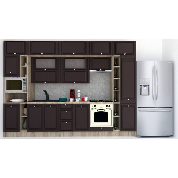 Bucatarie LEEA BEAUTY NEW 340 FRONT MDF ROSA K002 / decor 176