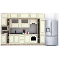 Bucatarie LEEA BEAUTY NEW 340 FRONT MDF ROSA K002 / decor 191