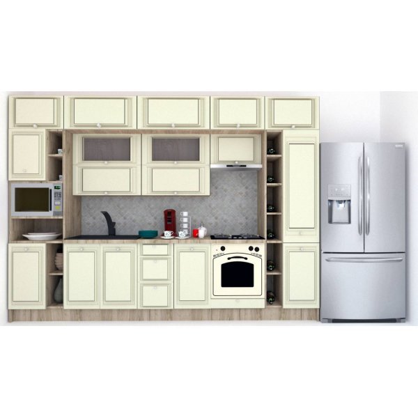 Bucatarie LEEA BEAUTY NEW 340 FRONT MDF ROSA K002 / decor 191
