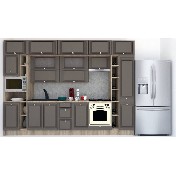 Bucatarie LEEA BEAUTY NEW 340 FRONT MDF ROSA K002 / decor 218