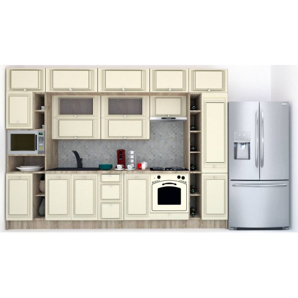 Bucatarie LEEA BEAUTY NEW 340 FRONT MDF ROSA K002 / decor 232