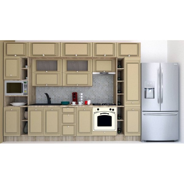 Bucatarie LEEA BEAUTY NEW 340 FRONT MDF ROSA K002 / decor 243