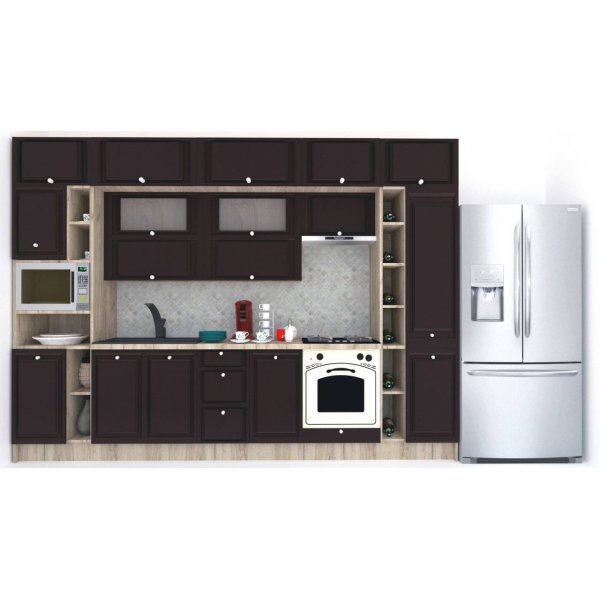 Bucatarie LEEA BEAUTY NEW 340 FRONT MDF ROSA K002 / decor 244