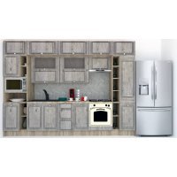 Bucatarie LEEA BEAUTY NEW 340 FRONT MDF ROSA K002 / decor 246