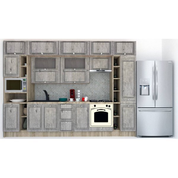 Bucatarie LEEA BEAUTY NEW 340 FRONT MDF ROSA K002 / decor 246