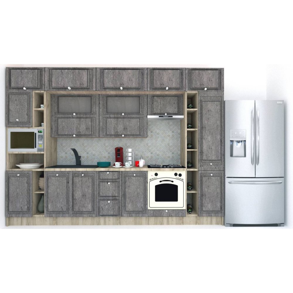 Bucatarie LEEA BEAUTY NEW 340 FRONT MDF ROSA K002 / decor 247
