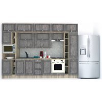 Bucatarie LEEA BEAUTY NEW 340 FRONT MDF ROSA K002 / decor 247