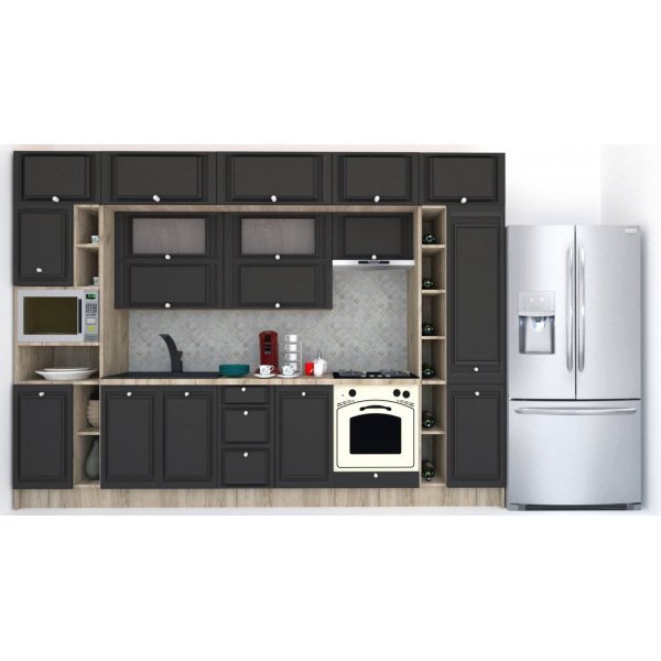 Bucatarie LEEA BEAUTY NEW 340 FRONT MDF ROSA K002 / decor 258