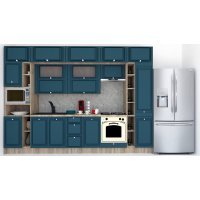 Bucatarie LEEA BEAUTY NEW 340 FRONT MDF ROSA K002 / decor 259