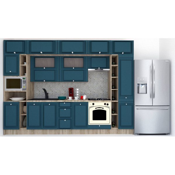 Bucatarie LEEA BEAUTY NEW 340 FRONT MDF ROSA K002 / decor 259