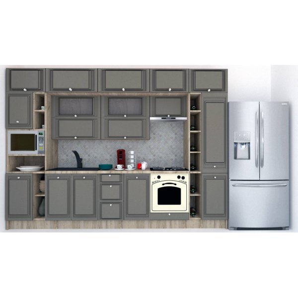 Bucatarie LEEA BEAUTY NEW 340 FRONT MDF ROSA K002 / decor 265