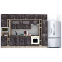 Bucatarie LEEA BEAUTY NEW 340 FRONT MDF ROSA K002 / decor 267
