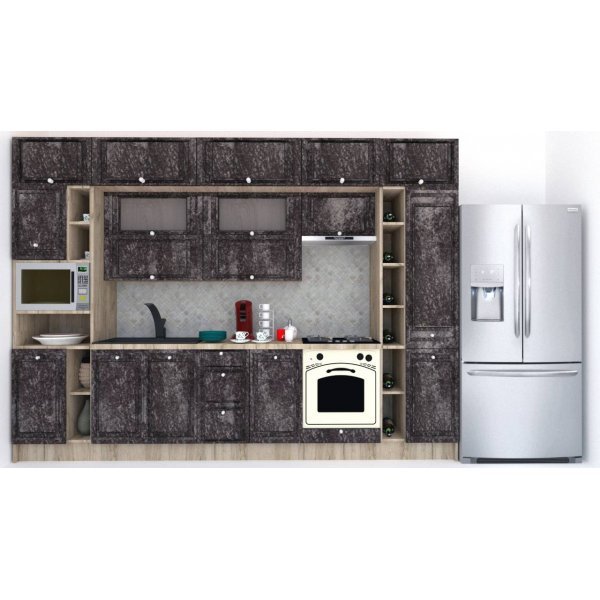 Bucatarie LEEA BEAUTY NEW 340 FRONT MDF ROSA K002 / decor 267